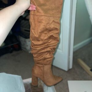 NWT Justfab heeled boots women’s size 6.5 BRAND NEW